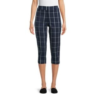 Time and Tru Women Pull on Capri Pants (Size 20) Navy Blue